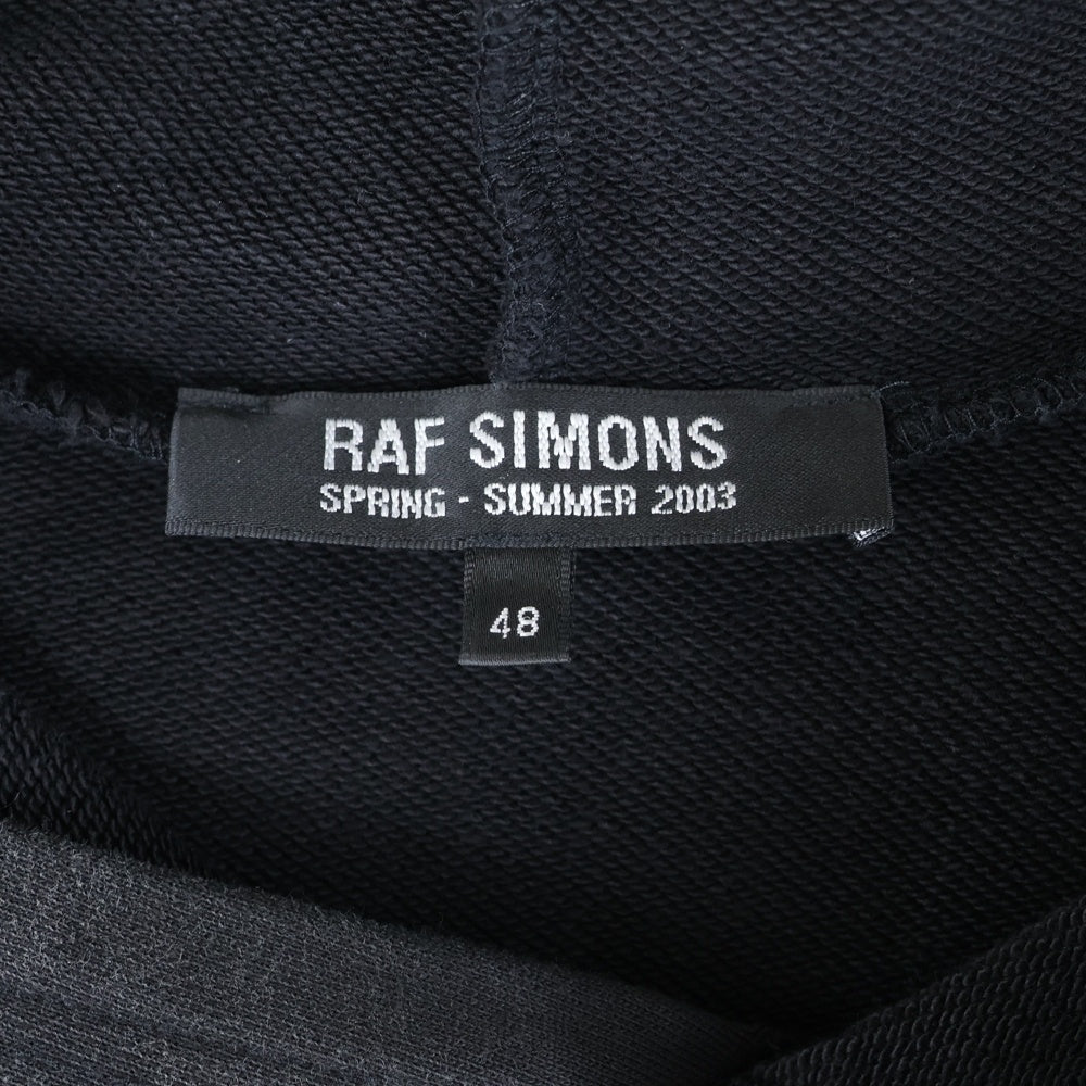 RAF SIMONS(ラフシモンズ) 03SS Archive 消費者期 consumed Penelope Hoodie カンスームド ペネロペ グラフィックプリント プルオーバーパーカー ブラック