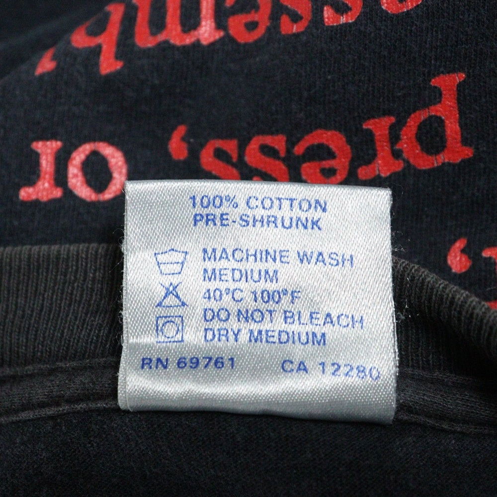 VINTAGE(ヴィンテージ) 90S JANES ADDICTION ARTICLE1 1991 TOUR TEE ヴィンテージ ジェーンズアディクション アーティクル1 1991ツアー 両面プリント 半袖Tシャツ ブラック