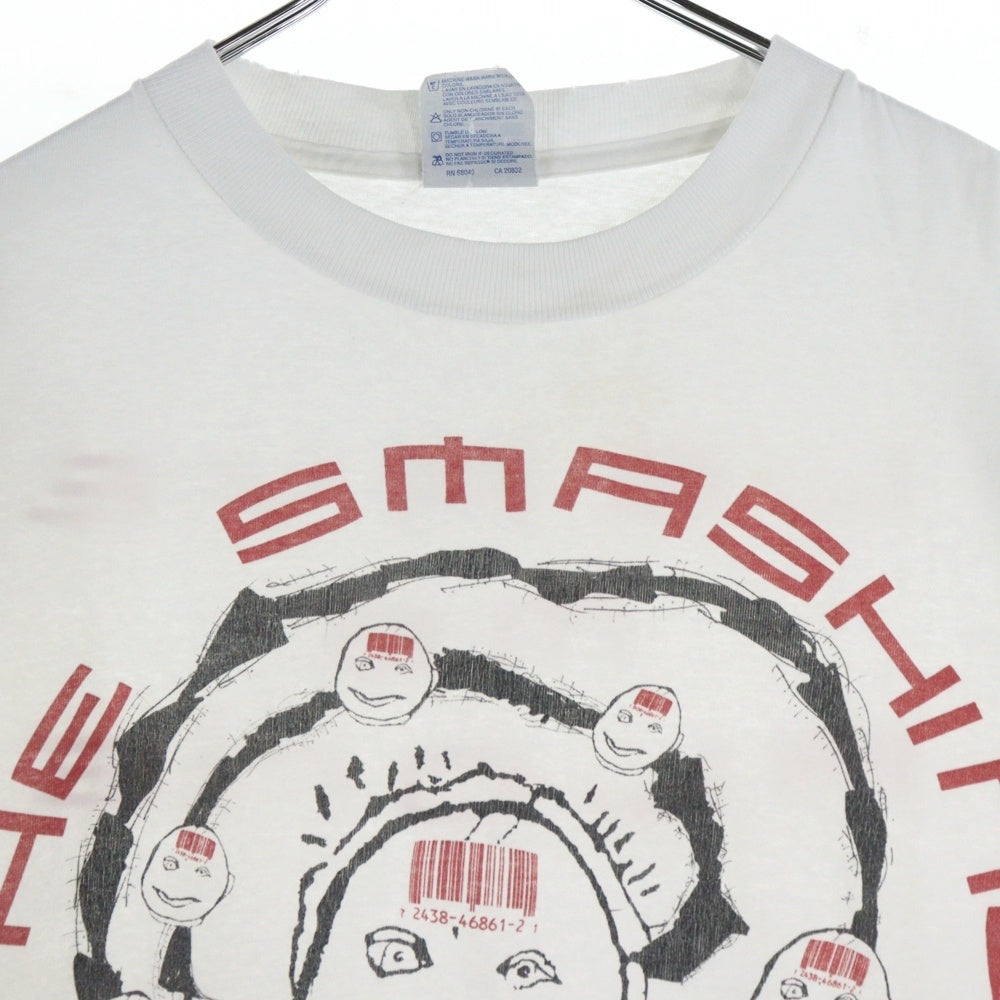 VINTAGE(ヴィンテージ) 90S THE SMASHING PUMPKINS LEAVE ME ALONE スマッシングパンプキンズ 両面プリント 半袖Tシャツ ホワイト