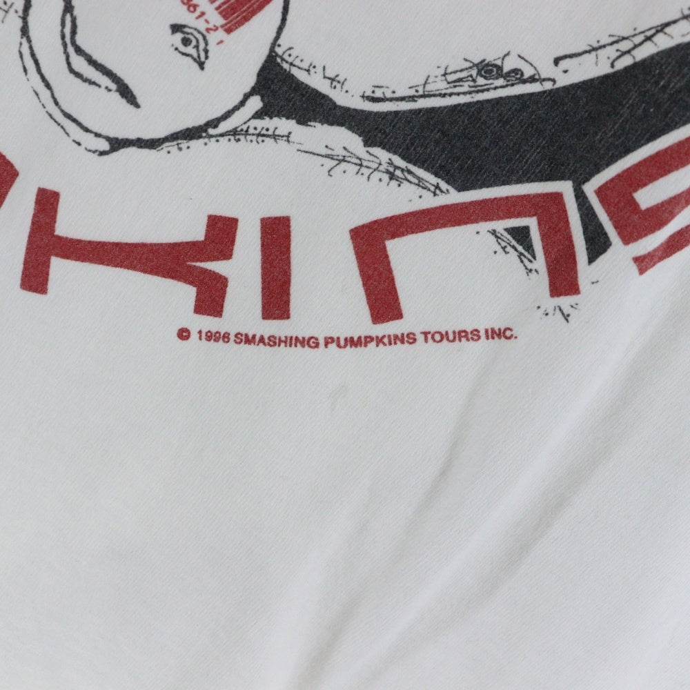 VINTAGE(ヴィンテージ) 90S THE SMASHING PUMPKINS LEAVE ME ALONE スマッシングパンプキンズ 両面プリント 半袖Tシャツ ホワイト