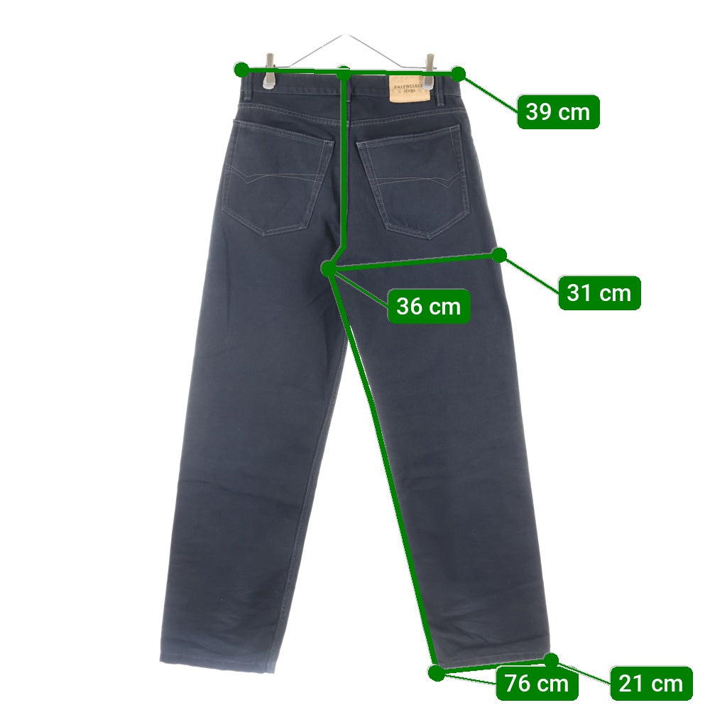 BALENCIAGA(バレンシアガ) Loose Fit Jeans ルーズフィット ブラック デニムパンツ 736540 TNW54