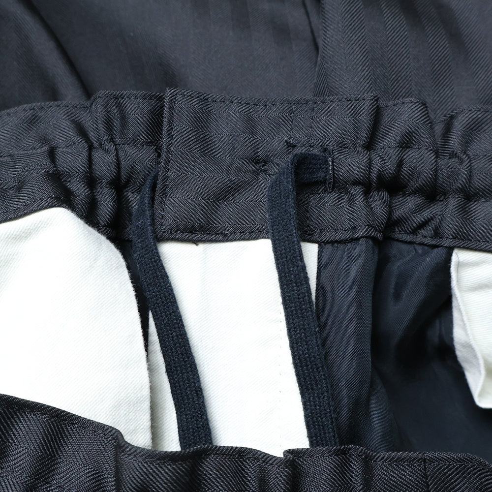 COMME des GARCONS HOMME DEUX(コムデギャルソン オムドゥ) 20SS ヘリンボーンデザイン イージーパンツ ブラック DE-P029