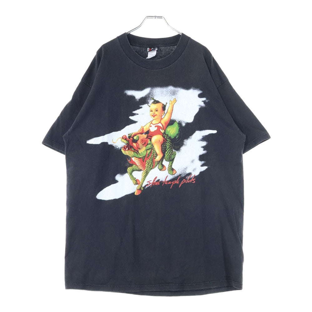 VINTAGE(ヴィンテージ) 90s STONE TEMPLE PILOTS PURPLE TOUR 1994 ストームテンプル 両面プリント 半袖Tシャツ ブラック