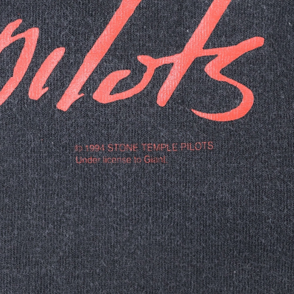 VINTAGE(ヴィンテージ) 90s STONE TEMPLE PILOTS PURPLE TOUR 1994 ストームテンプル 両面プリント 半袖Tシャツ ブラック