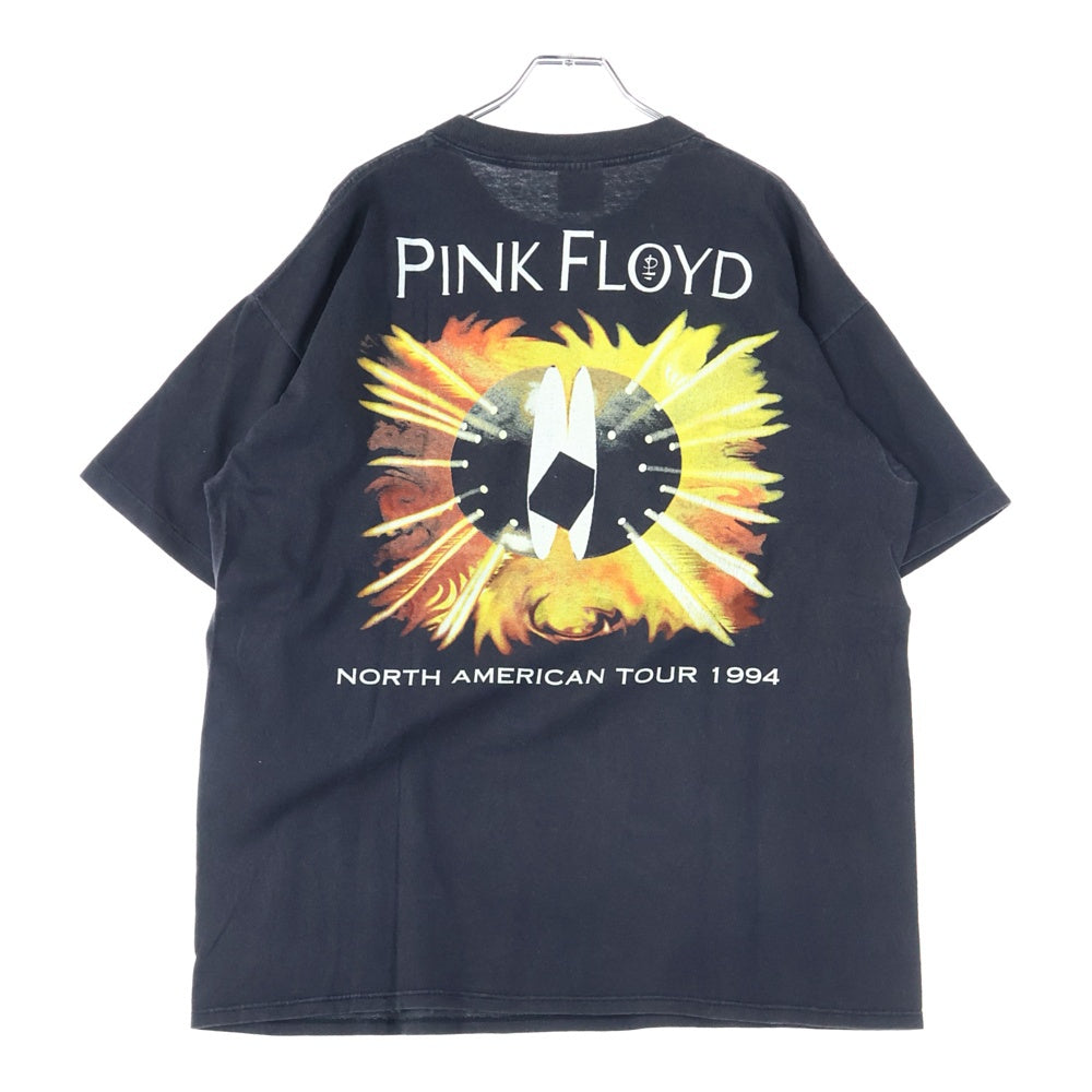 VINTAGE(ヴィンテージ) 90s PINK FLOYD SUN DIAL NORTH AMERICAN TOUR ピンクフロイド 両面プリント 半袖Tシャツ ブラック