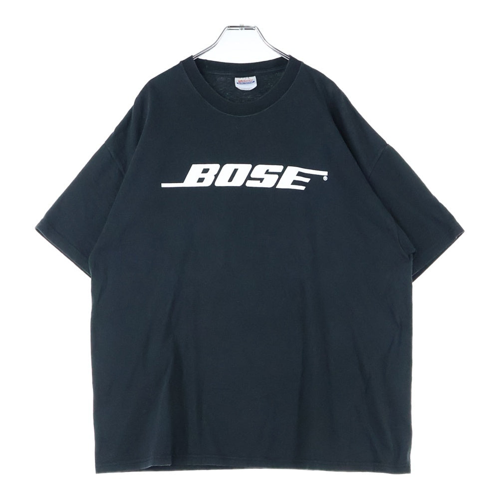 VINTAGE(ヴィンテージ) 90-00s BOSE フロントロゴプリント 企業Tシャツ ボーズ 半袖Tシャツ カットソー ブラック
