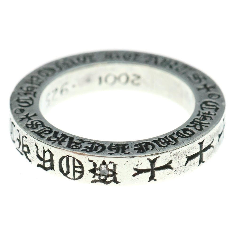 CHROME HEARTS(クロムハーツ) 3mm SPACER FUCKYOU DIA 3mmスペーサーファックユー 1ダイヤシルバーリング