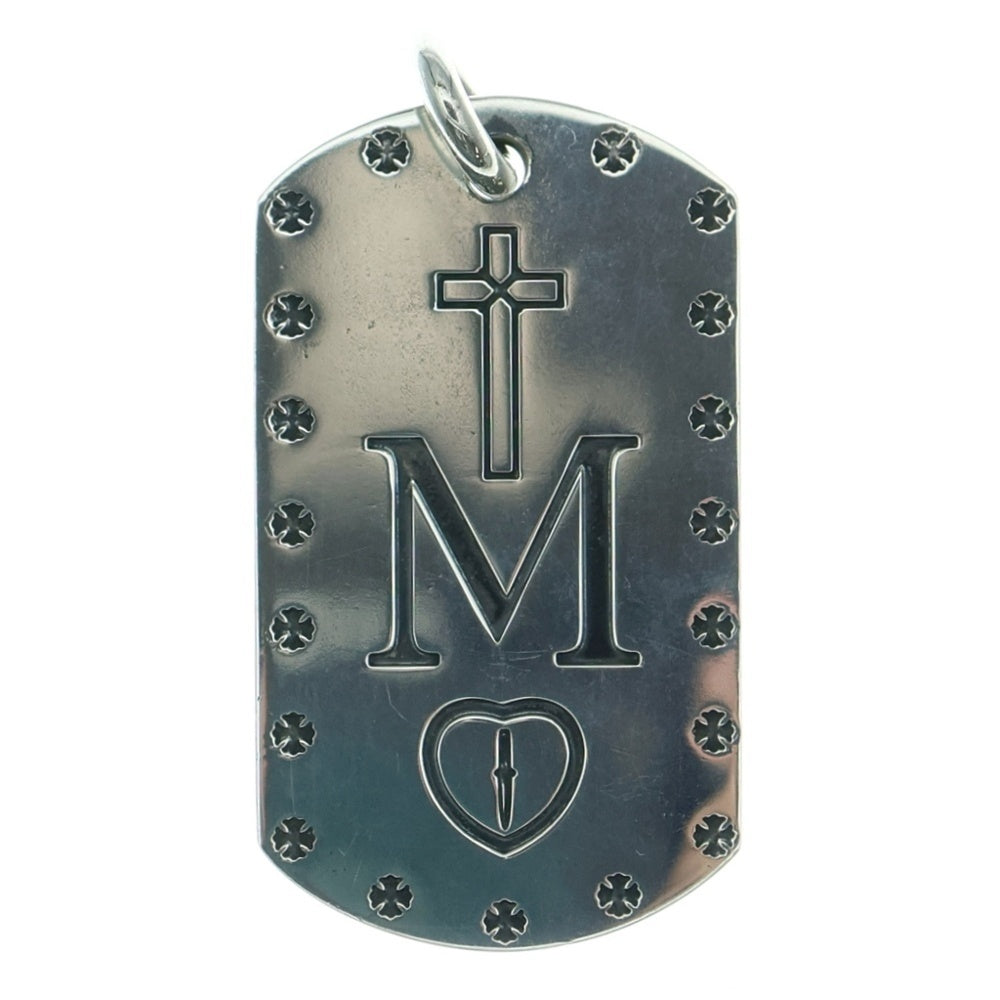 CHROME HEARTS(クロムハーツ) D TAG LRG MAPPLE THORPE メイプルソープ ドッグタグ ラージ ペンダントトップ シルバー BCA241