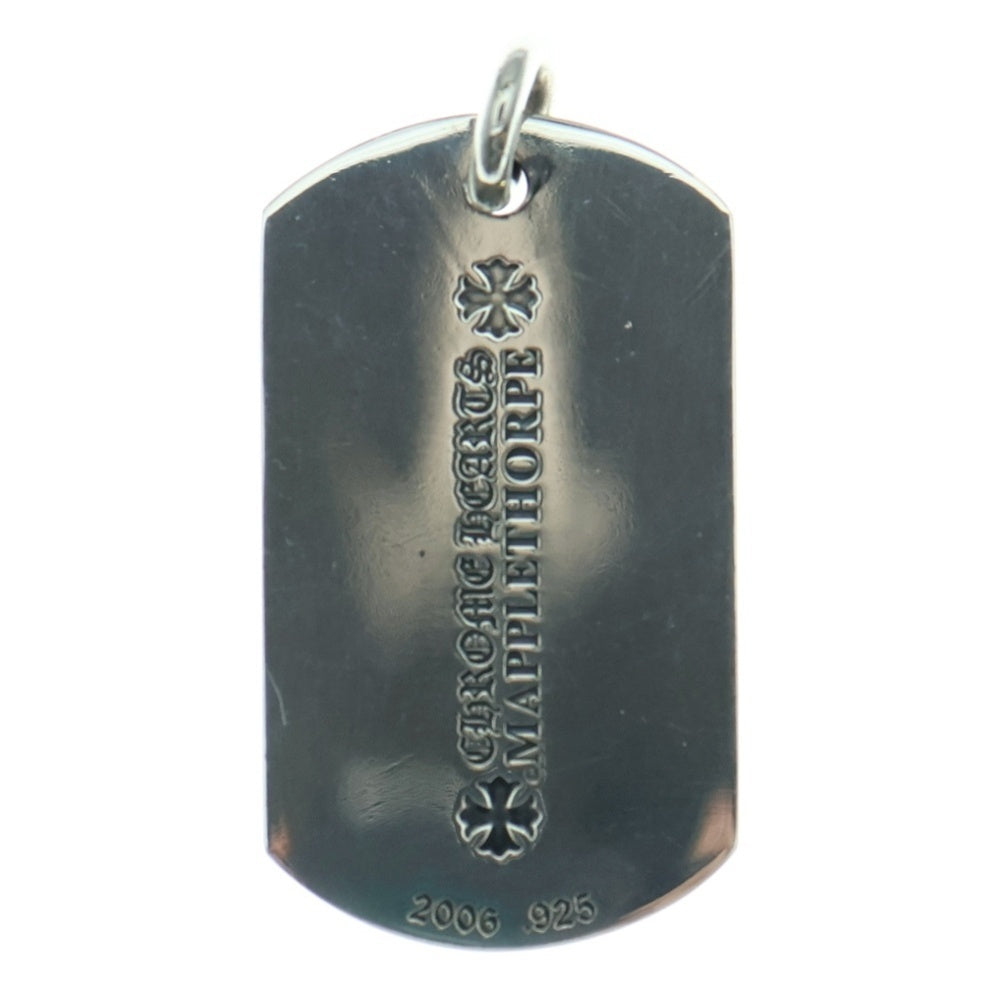 CHROME HEARTS(クロムハーツ) D TAG LRG MAPPLE THORPE メイプルソープ ドッグタグ ラージ ペンダントトップ シルバー BCA241