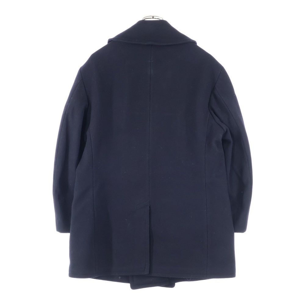 VINTAGE(ヴィンテージ) 40S U.S.NAVY WOOL 10ボタン 裏地サテン アンカーボタン コーデュロイ地ハンドウォーマーポケット Pコート ブラック