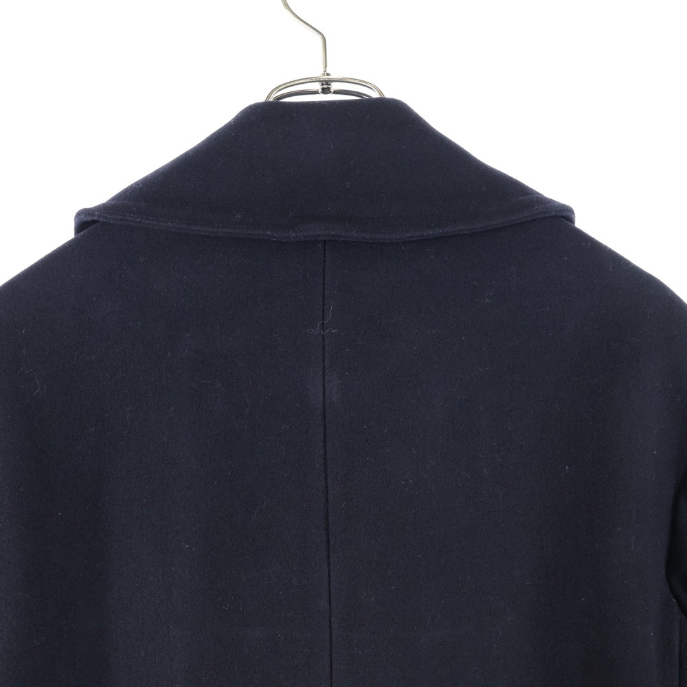 VINTAGE(ヴィンテージ) 40S U.S.NAVY WOOL 10ボタン 裏地サテン アンカーボタン コーデュロイ地ハンドウォーマーポケット Pコート ブラック