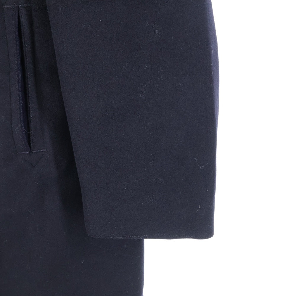 VINTAGE(ヴィンテージ) 40S U.S.NAVY WOOL 10ボタン 裏地サテン アンカーボタン コーデュロイ地ハンドウォーマーポケット Pコート ブラック
