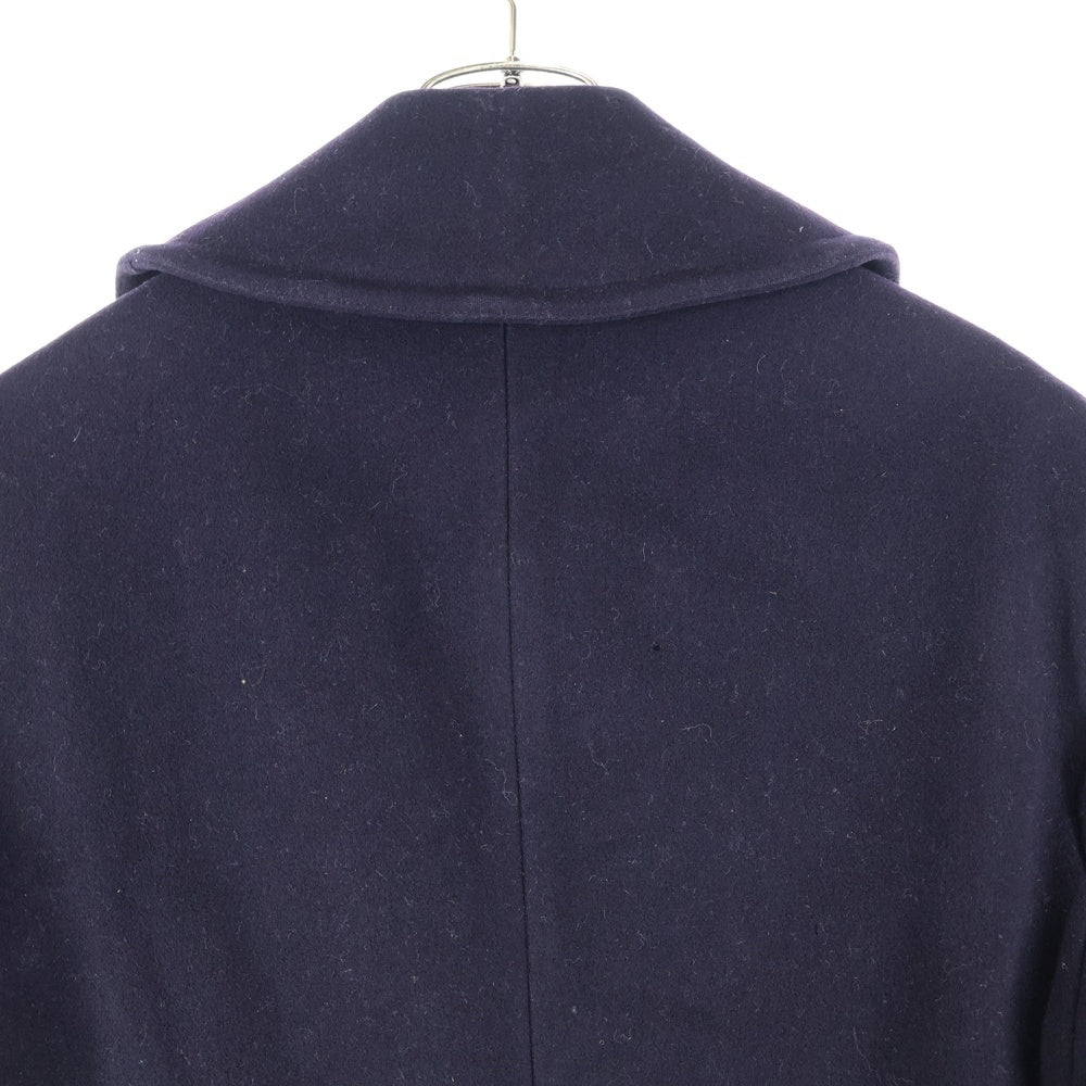 VINTAGE(ヴィンテージ) 40S U.S.NAVY WOOL 10ボタン 裏地コットン アンカーボタン コーデュロイ地ハンドウォーマーポケット Pコート ブラック