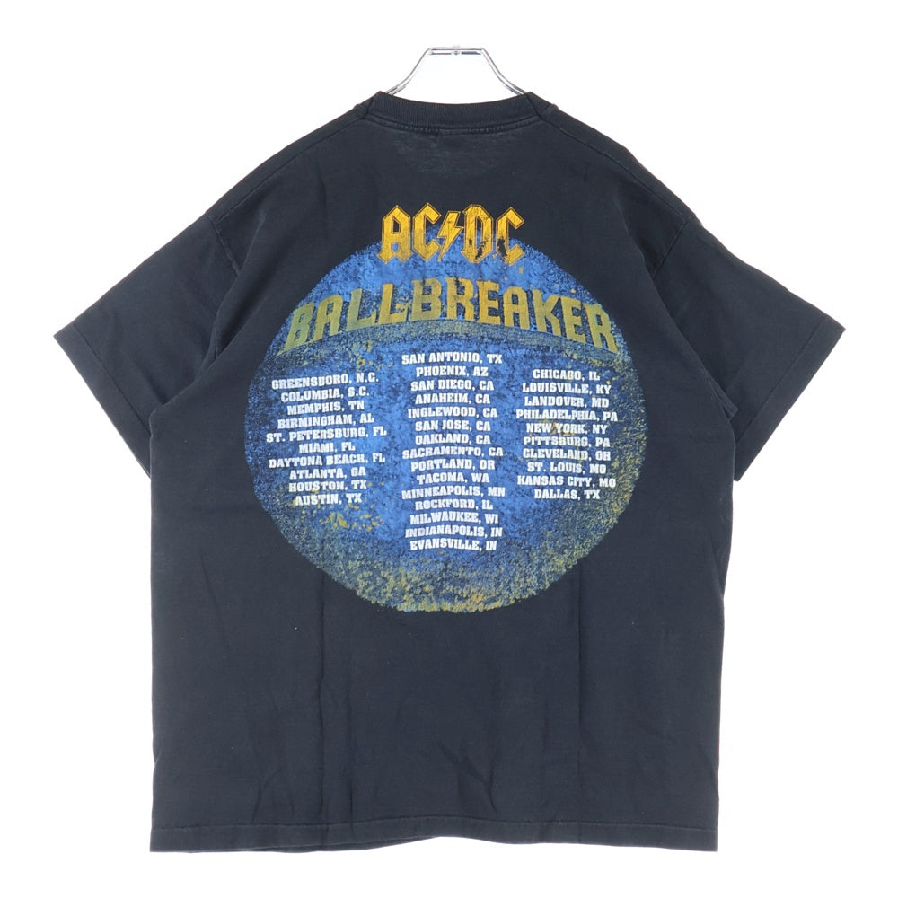 VINTAGE(ヴィンテージ) 90s AC/DC BALLBREAKERS 1996 両面プリント 半袖Tシャツ ホワイト