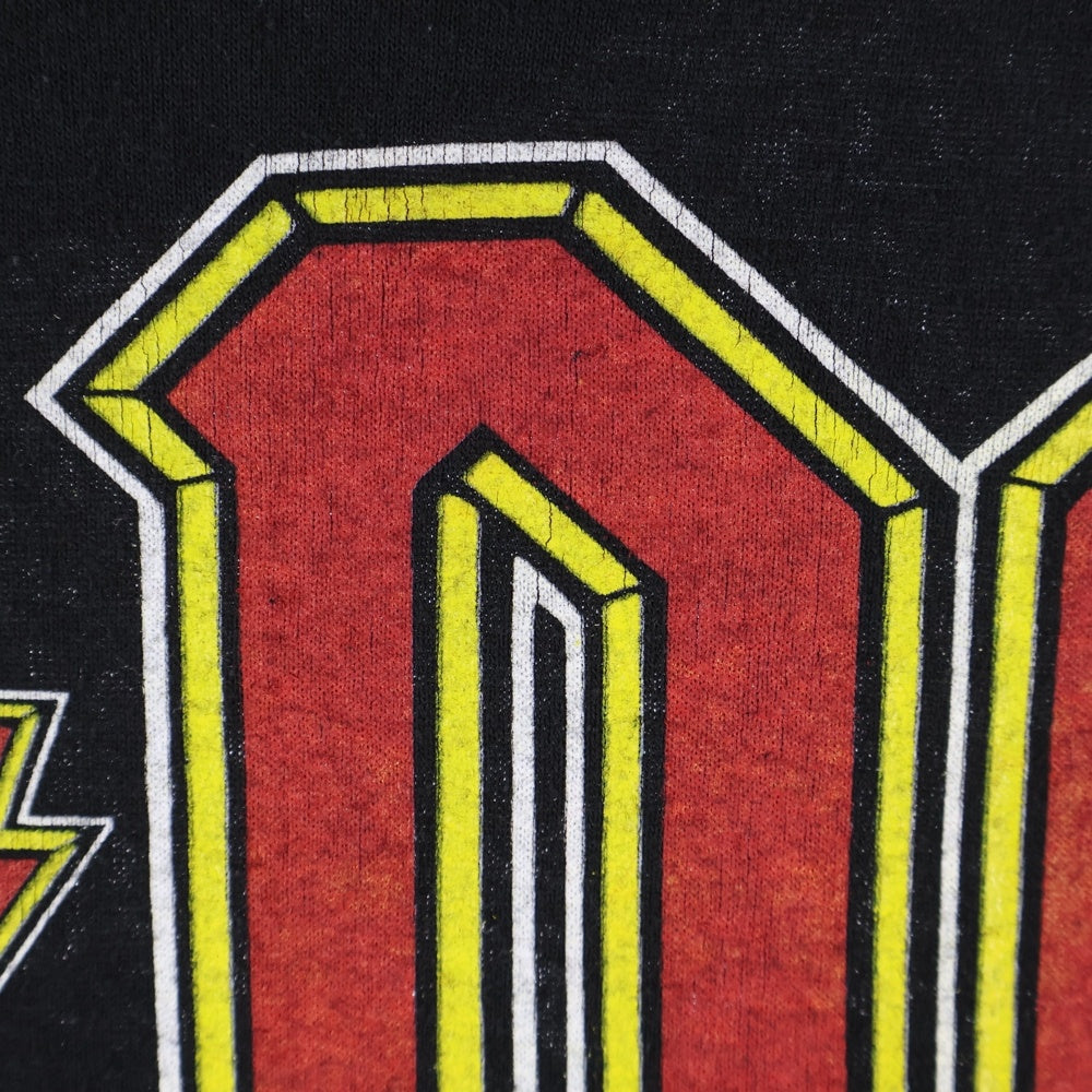 VINTAGE(ヴィンテージ) 90s AC/DC BLOW UP YOUR VIDEO WORLD TOUR 1988 両面プリント 半袖Tシャツ ブラック