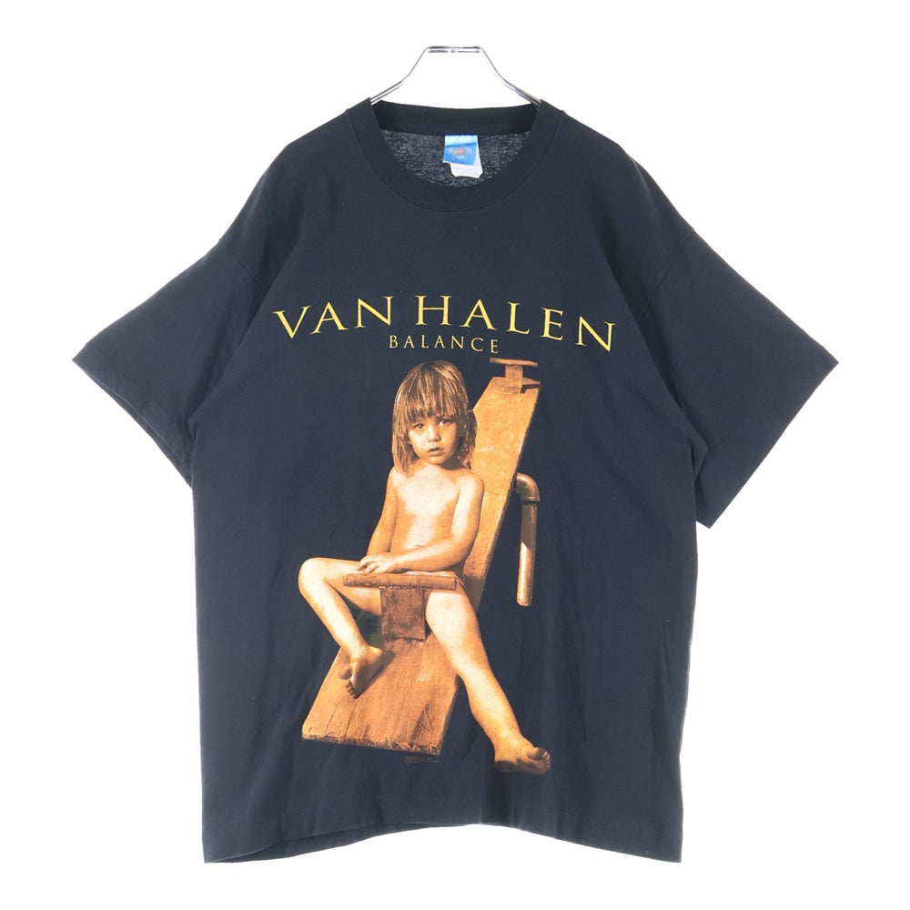 VINTAGE(ヴィンテージ) 90s VAN HALEN BALANCE WORLD TOUR 1995 ヴァンヘーレン 両面プリント 半袖tシャツ ブラック
