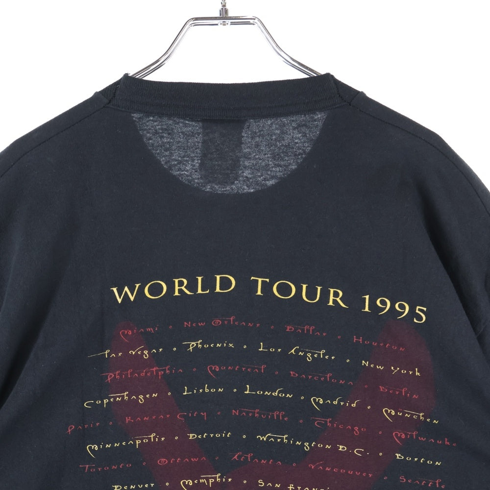 VINTAGE(ヴィンテージ) 90s VAN HALEN BALANCE WORLD TOUR 1995 ヴァンヘーレン 両面プリント 半袖tシャツ ブラック