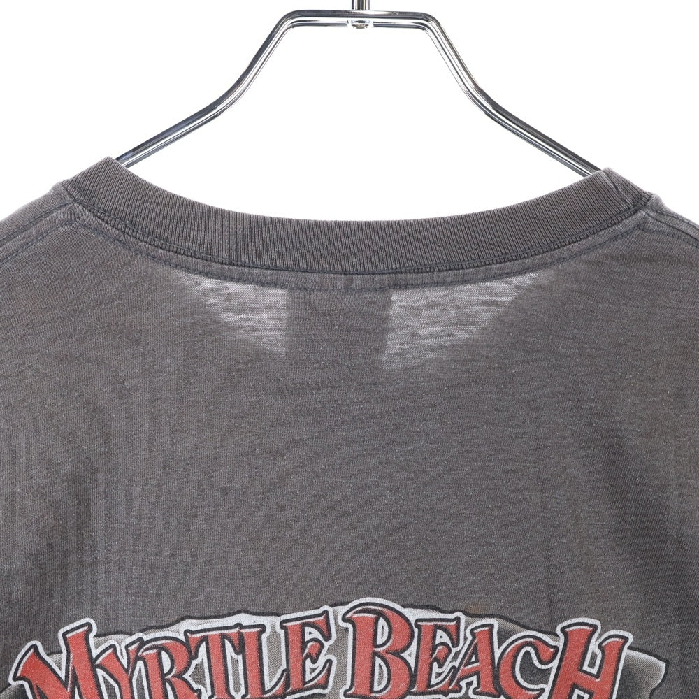 HARLEY DAVIDSON(ハーレーダビッドソン) 00s VINTAGE Myrtle Beach L/S Tee 両面プリント 長袖Tシャツ カットソー グレー