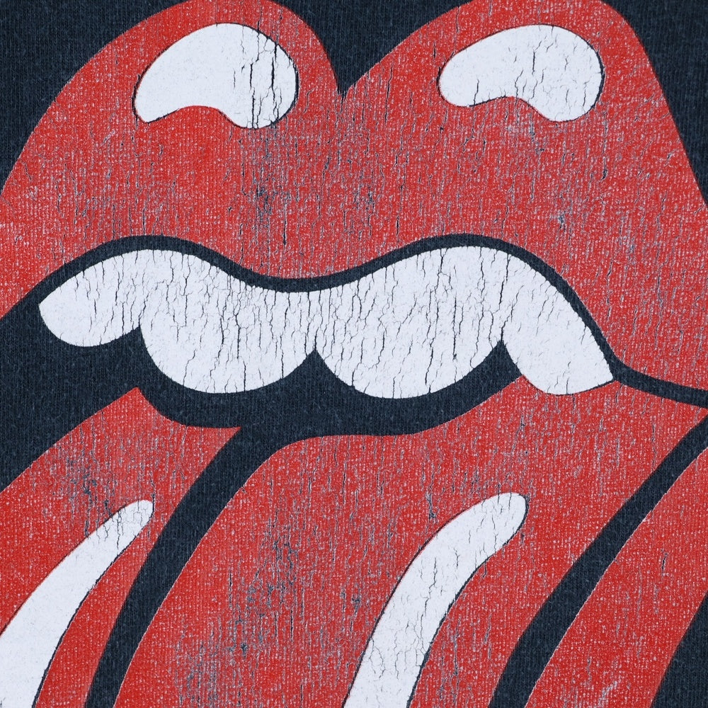 VINTAGE(ヴィンテージ) 00S ROLLING STONES LIP & TONGUE ローリングストーンズ プリント 半袖Tシャツ ネイビー