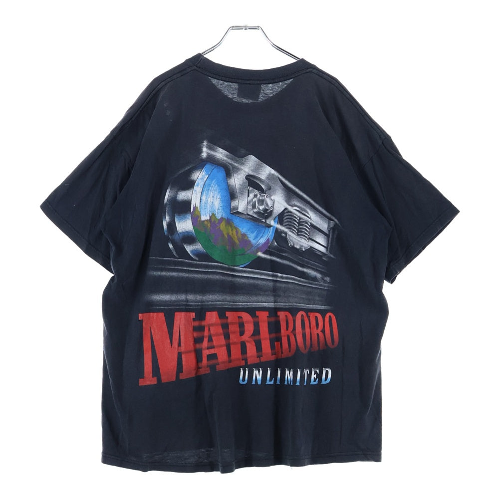 VINTAGE(ヴィンテージ) 90s MARLBORO RAILROAD POCKET TEE マルボロ レイルロード ポケットTシャツ 半袖カットソー ブラック
