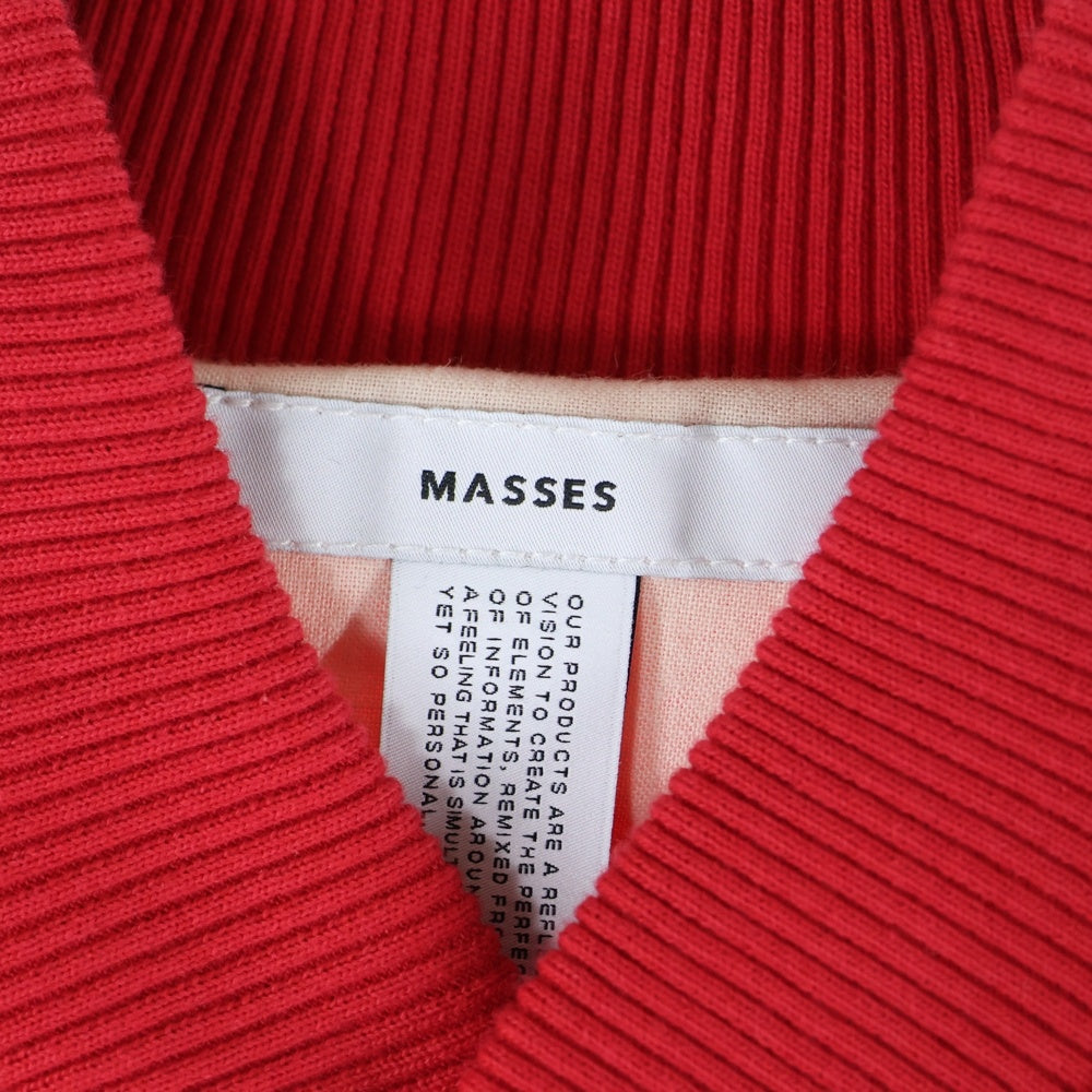 MASSES(マシス) 25SS SATIN JKT 刺繍ジャケット アウター ブラック