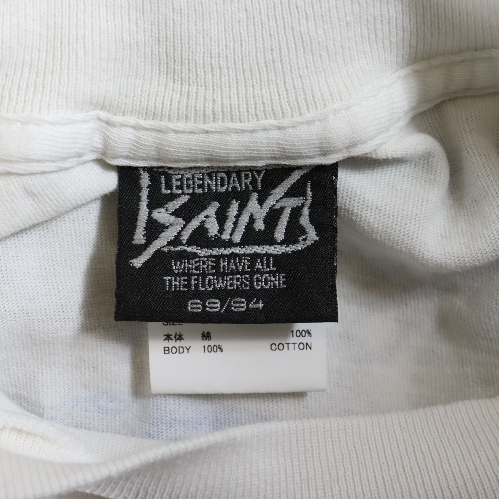 SAINT MICHAEL(セントマイケル) 25AW BBLN SS TEE SM-HR1-0000-C48 両面プリント半袖Tシャツ カットソー ホワイト