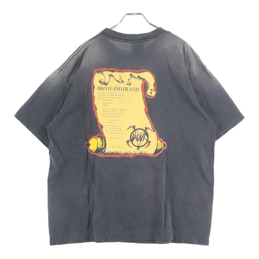 SAINT MICHAEL(セントマイケル) BIRTH AND DEATH SS TEE SM-HR1-0000-007 両面プリント半袖Tシャツ カットソー ブラック