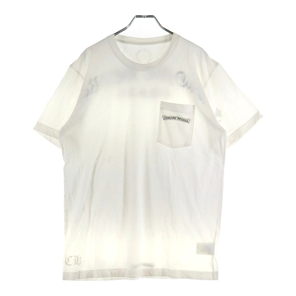 CHROME HEARTS(クロムハーツ) USA Logo S/S TEE スクロールロゴプリントクルーネック半袖Tシャツ ホワイト