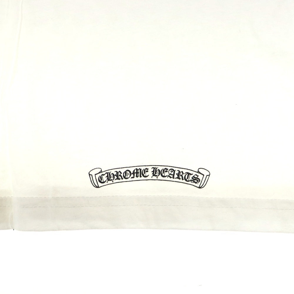 CHROME HEARTS(クロムハーツ) USA Logo S/S TEE スクロールロゴプリントクルーネック半袖Tシャツ ホワイト