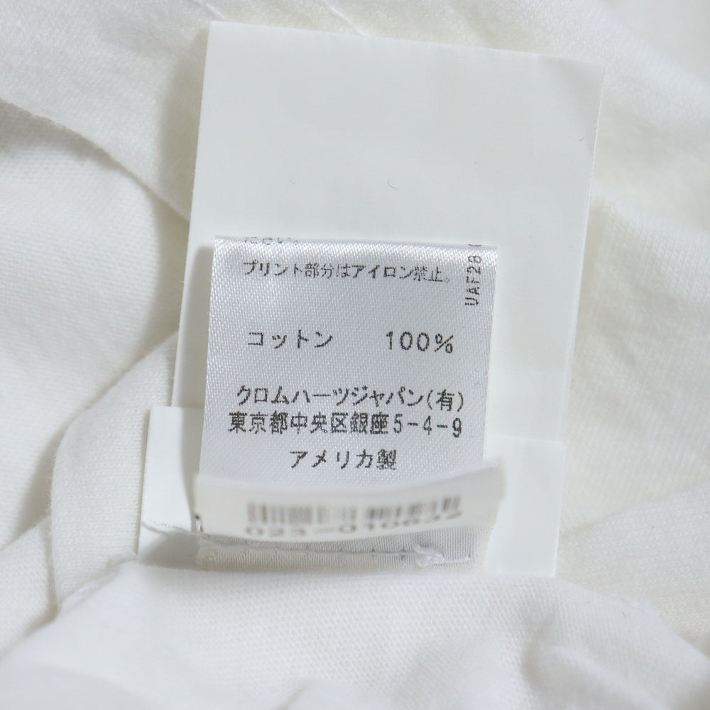 CHROME HEARTS(クロムハーツ) USA Logo S/S TEE スクロールロゴプリントクルーネック半袖Tシャツ ホワイト