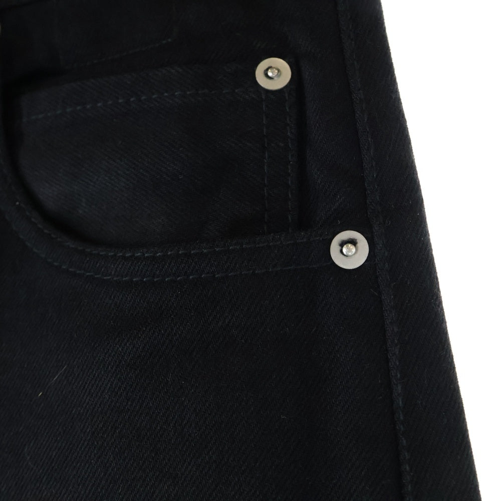 Rick Owens DRKSHDW(リックオウエンス ダークシャドウ) Double Knee Geth Cut Jeans ダブルニー ゲス カット ジーンズ ブラック DL02D4387-HBLKJP