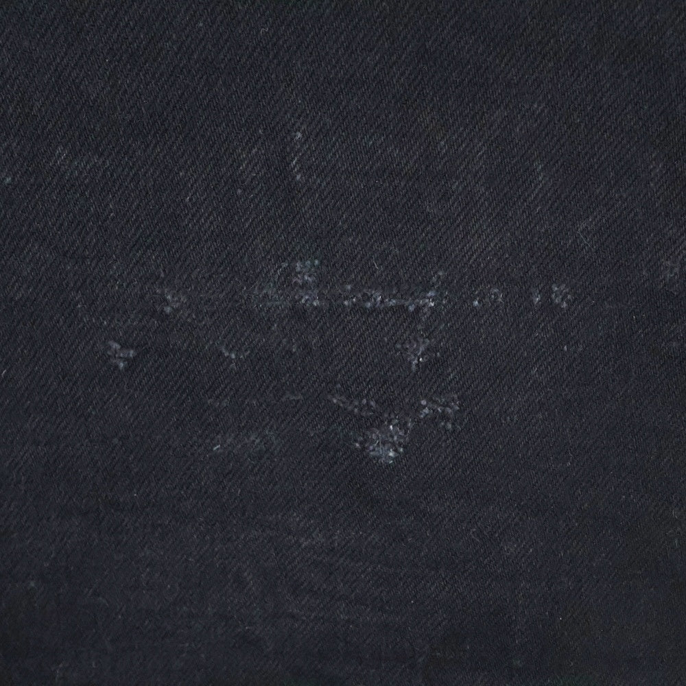 Rick Owens DRKSHDW(リックオウエンス ダークシャドウ) Double Knee Geth Cut Jeans ダブルニー ゲス カット ジーンズ ブラック DL02D4387-HBLKJP