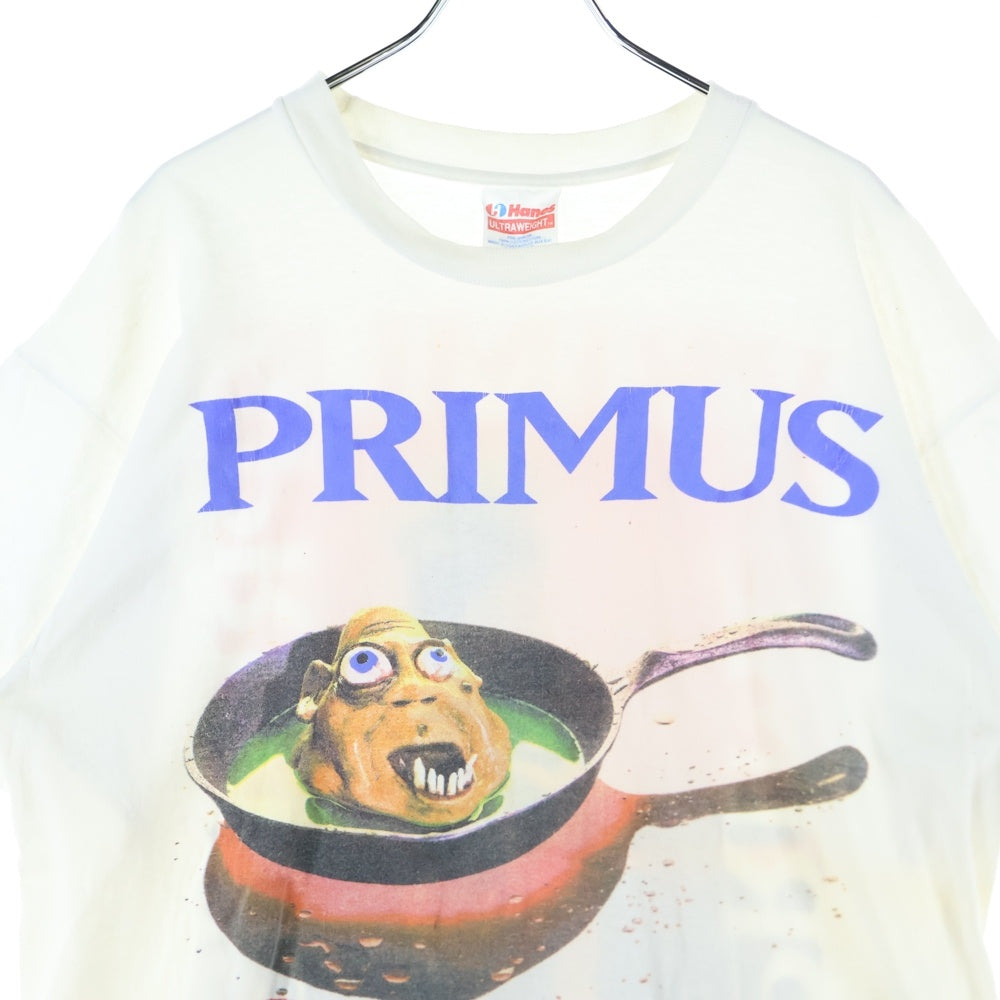 VINTAGE(ヴィンテージ) 90s PRIMUS FRIZZIE FRY プリムス フリジー フライ 両面プリント Tシャツ ホワイト