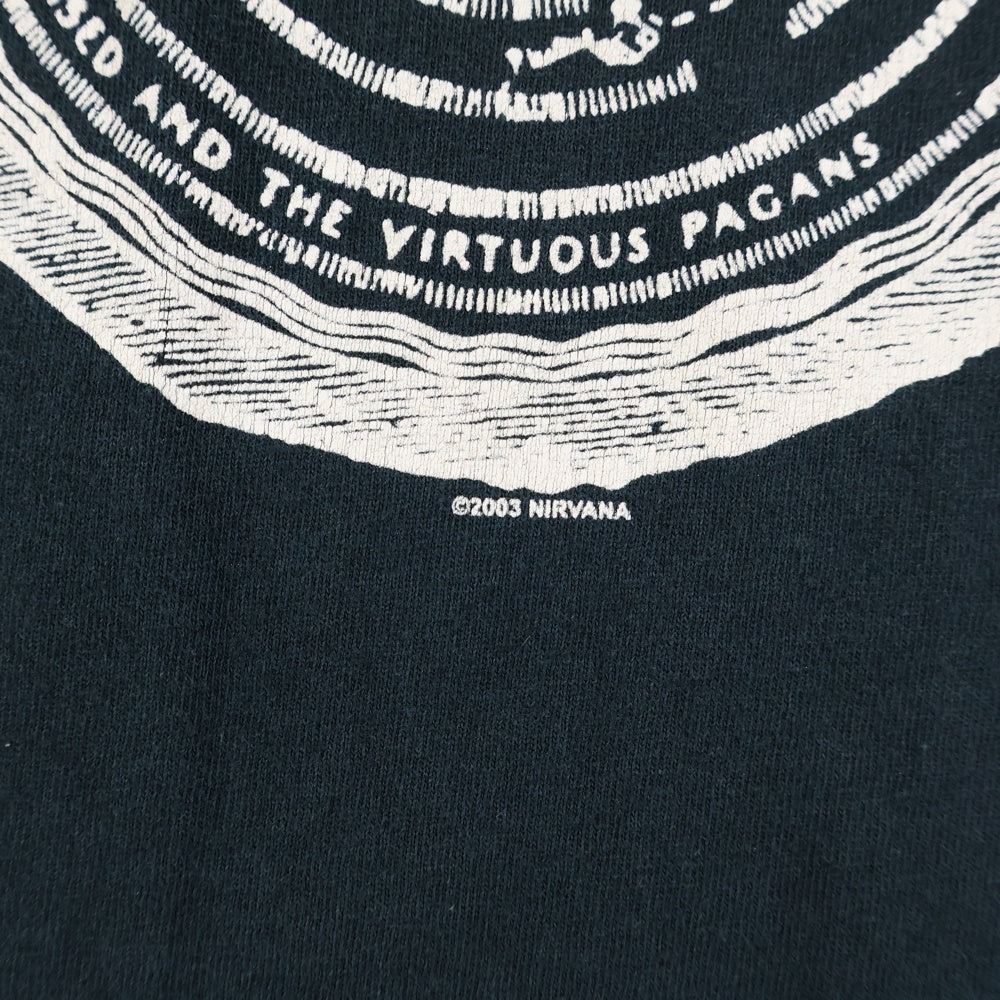VINTAGE(ヴィンテージ) 00s NIRVANA Vestibule L/S Tee 両面プリント 長袖Tシャツ カットソー ニルヴァーナ ブラック