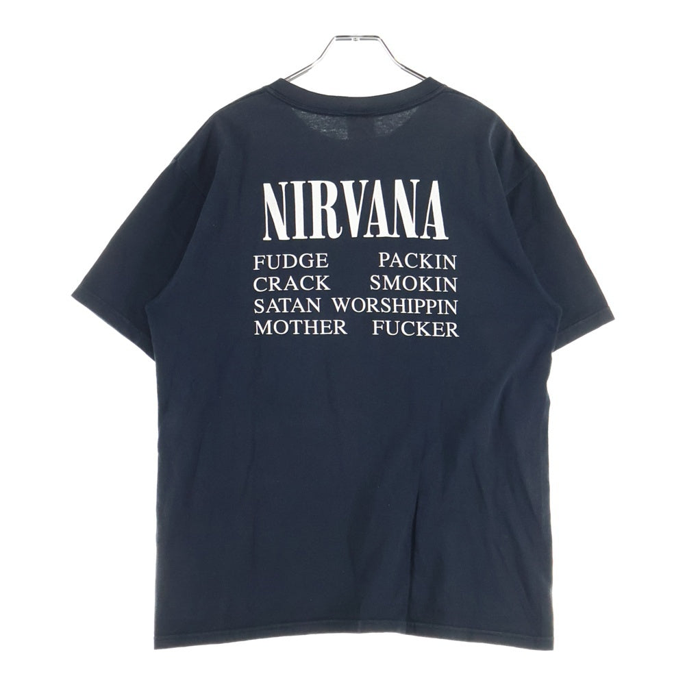 VINTAGE(ヴィンテージ) 00s NIRVANA Vestibule Tee ニルヴァーナ 両面プリント 半袖Tシャツ カットソー ブラック