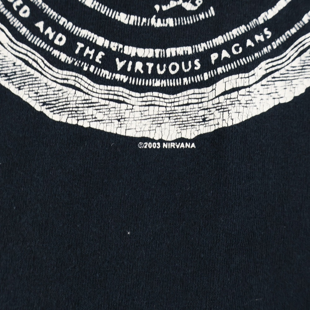 VINTAGE(ヴィンテージ) 00s NIRVANA Vestibule Tee ニルヴァーナ 両面プリント 半袖Tシャツ カットソー ブラック