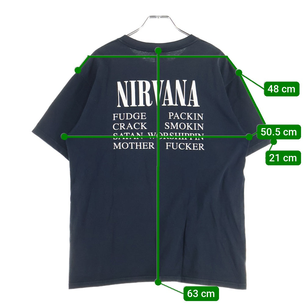 VINTAGE(ヴィンテージ) 00s NIRVANA Vestibule Tee ニルヴァーナ 両面プリント 半袖Tシャツ カットソー ブラック