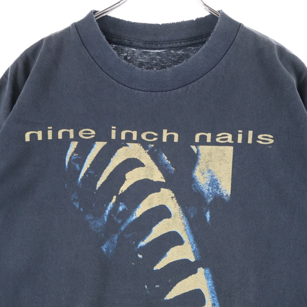 VINTAGE(ヴィンテージ) 90s NINE INCH NAILS NOW I'M NOTHING ナインインチネイルズ 両面プリント 半袖Tシャツ ブラック
