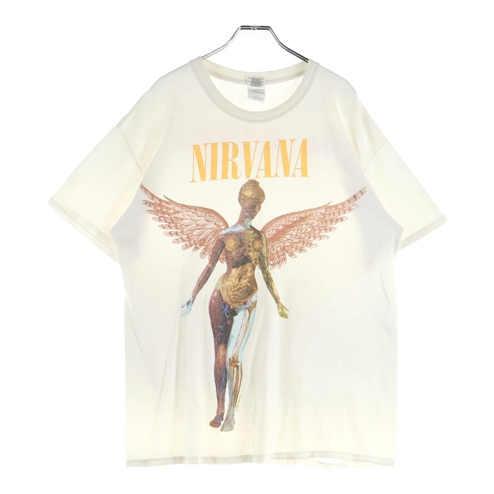 VINTAGE(ヴィンテージ) 00s NIRVANA IN UTERO Y2K インユーテロ 両面プリント 半袖Tシャツ ホワイト