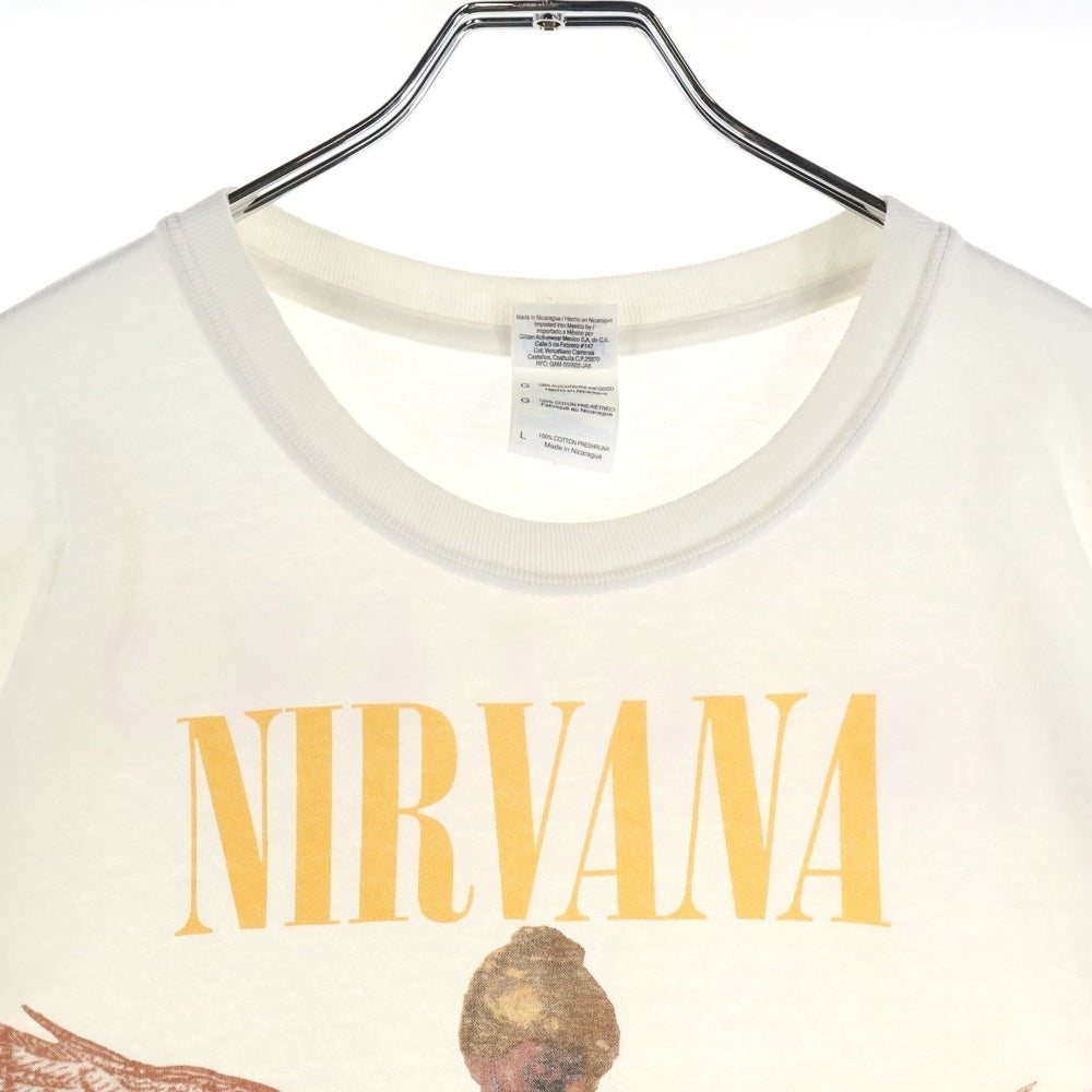 VINTAGE(ヴィンテージ) 00s NIRVANA IN UTERO Y2K インユーテロ 両面プリント 半袖Tシャツ ホワイト