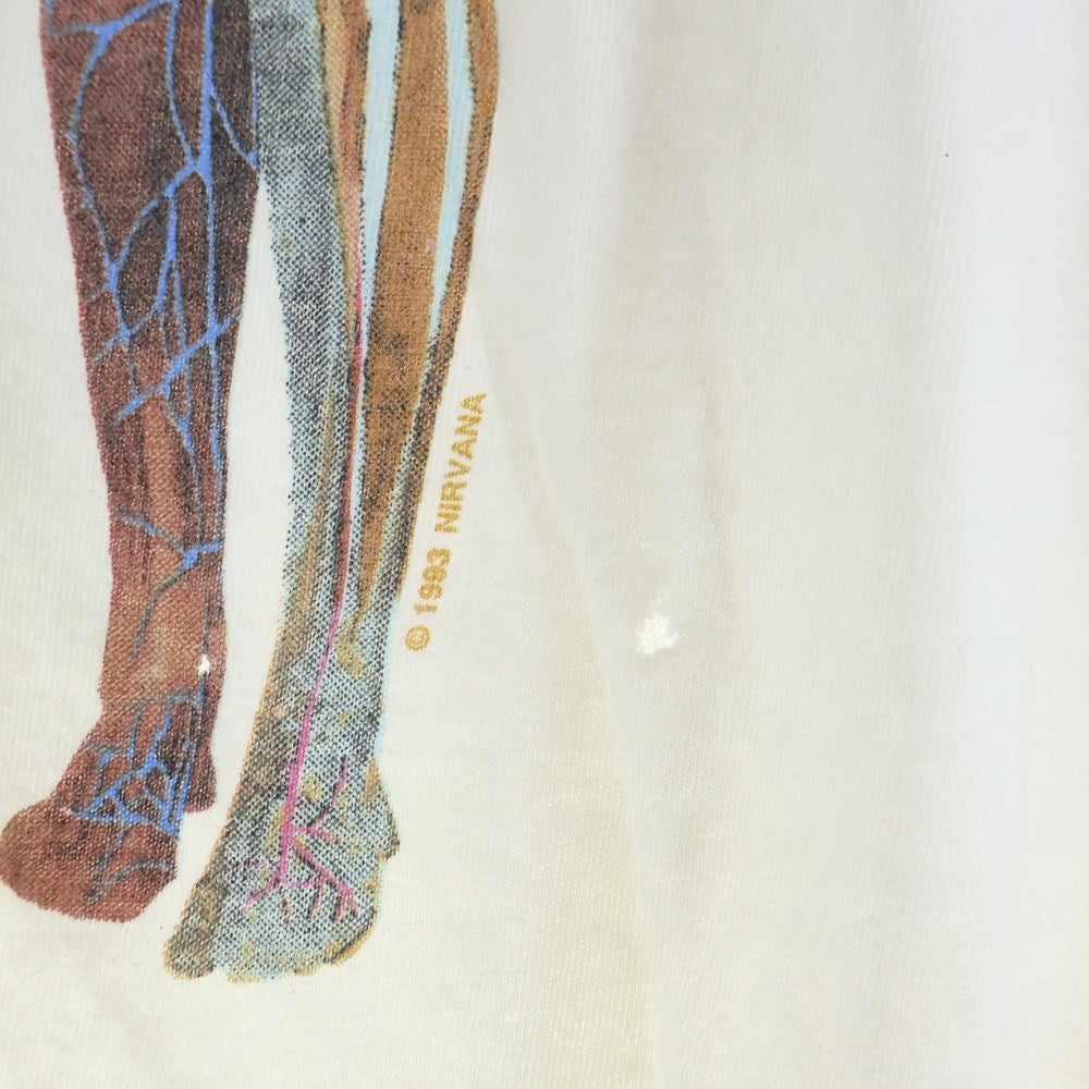 VINTAGE(ヴィンテージ) 00s NIRVANA IN UTERO Y2K インユーテロ 両面プリント 半袖Tシャツ ホワイト