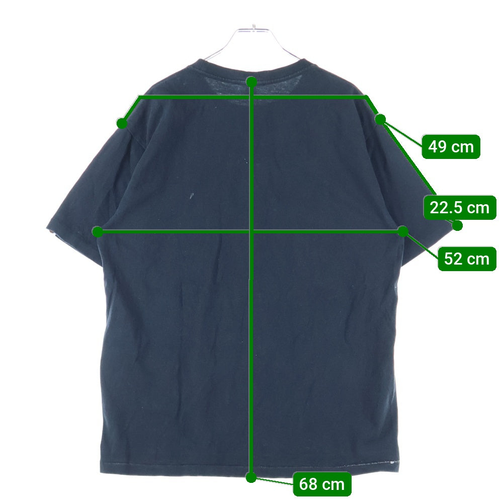 A BATHING APE(アベイシングエイプ) College Tee 001TEG301001X ロゴプリント半袖Tシャツ カットソー ブラック