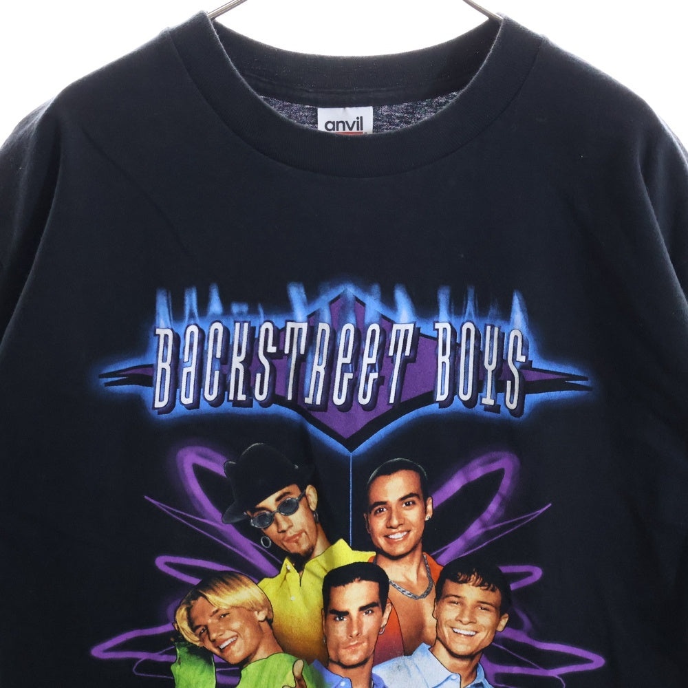 VINTAGE(ヴィンテージ) 90s BACKSTREET BOYS 1997 MEMBERS PHOTO バックストリート ボーイズ フォトプリント 半袖Tシャツ ブラック