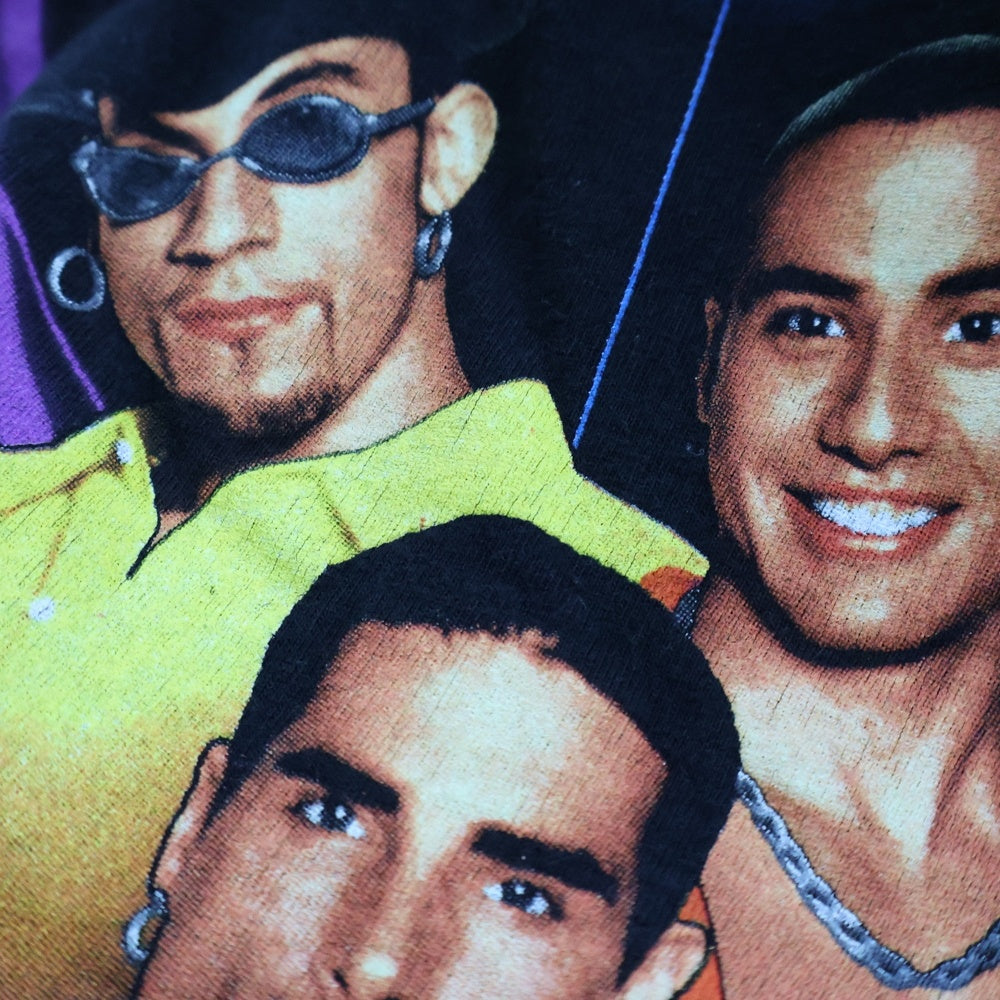 VINTAGE(ヴィンテージ) 90s BACKSTREET BOYS 1997 MEMBERS PHOTO バックストリート ボーイズ フォトプリント 半袖Tシャツ ブラック