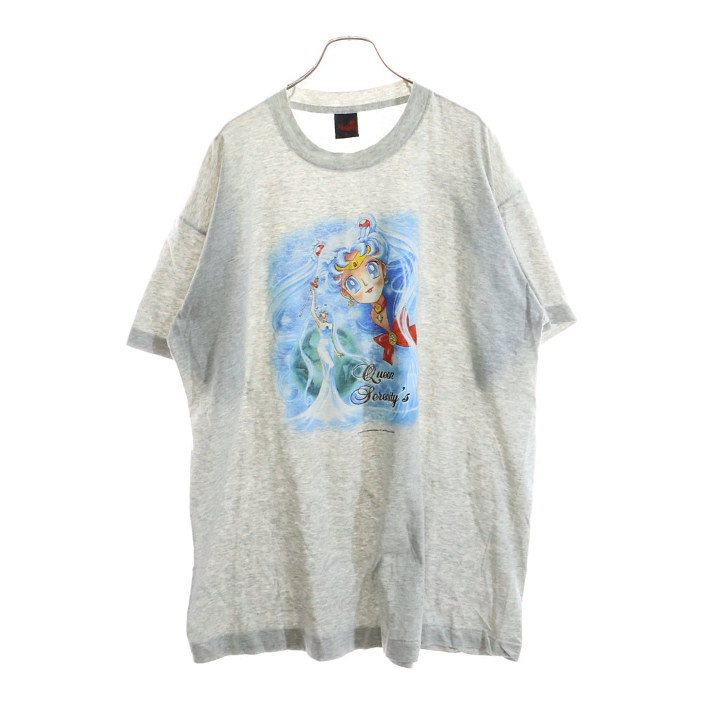 VINTAGE(ヴィンテージ) 90s Sailor Moon QUEEN 美少女戦士セーラームーン Tシャツ 半袖カットソー グレー