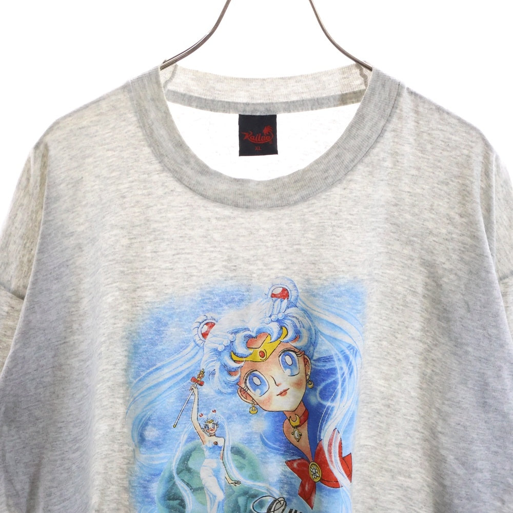 VINTAGE(ヴィンテージ) 90s Sailor Moon QUEEN 美少女戦士セーラームーン Tシャツ 半袖カットソー グレー