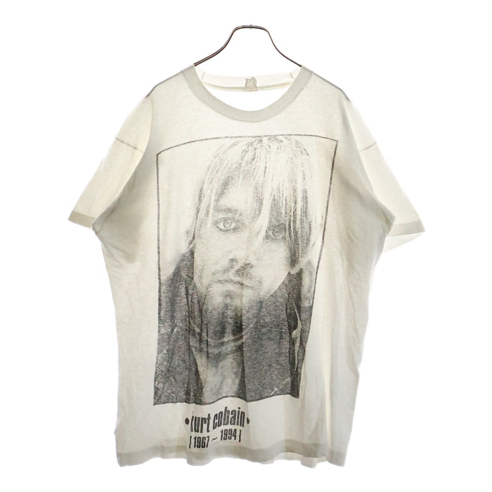 VINTAGE(ヴィンテージ) 90s NIRVANA KURT COBAIN MEMORIAL ニルヴァーナ カートコバーン メモリアル 追悼 Tシャツ 半袖カットソー ホワイト