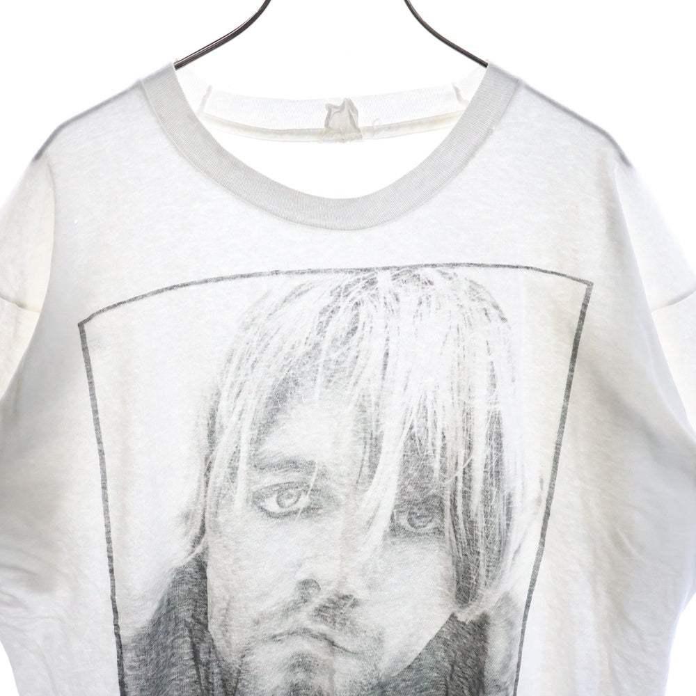VINTAGE(ヴィンテージ) 90s NIRVANA KURT COBAIN MEMORIAL ニルヴァーナ カートコバーン メモリアル 追悼 Tシャツ 半袖カットソー ホワイト