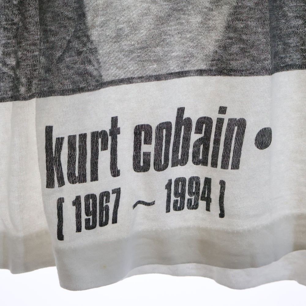 VINTAGE(ヴィンテージ) 90s NIRVANA KURT COBAIN MEMORIAL ニルヴァーナ カートコバーン メモリアル 追悼 Tシャツ 半袖カットソー ホワイト