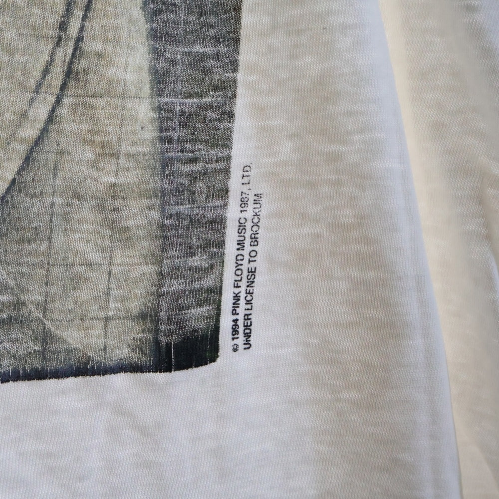 VINTAGE(ヴィンテージ) 90s PINK FLOYD DIVISION BELL ピンクフロイド ディヴィジョン 両面プリント Tシャツ 半袖カットソー ホワイト